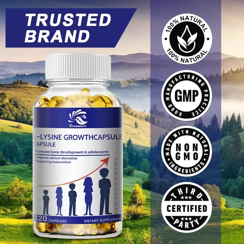 แคปซูลสนับสนุนฮอร์โมนการเจริญเติบโต - พร้อม L-Arginine และ GABA เพื่อการพัฒนาสุขภาพ — image 1