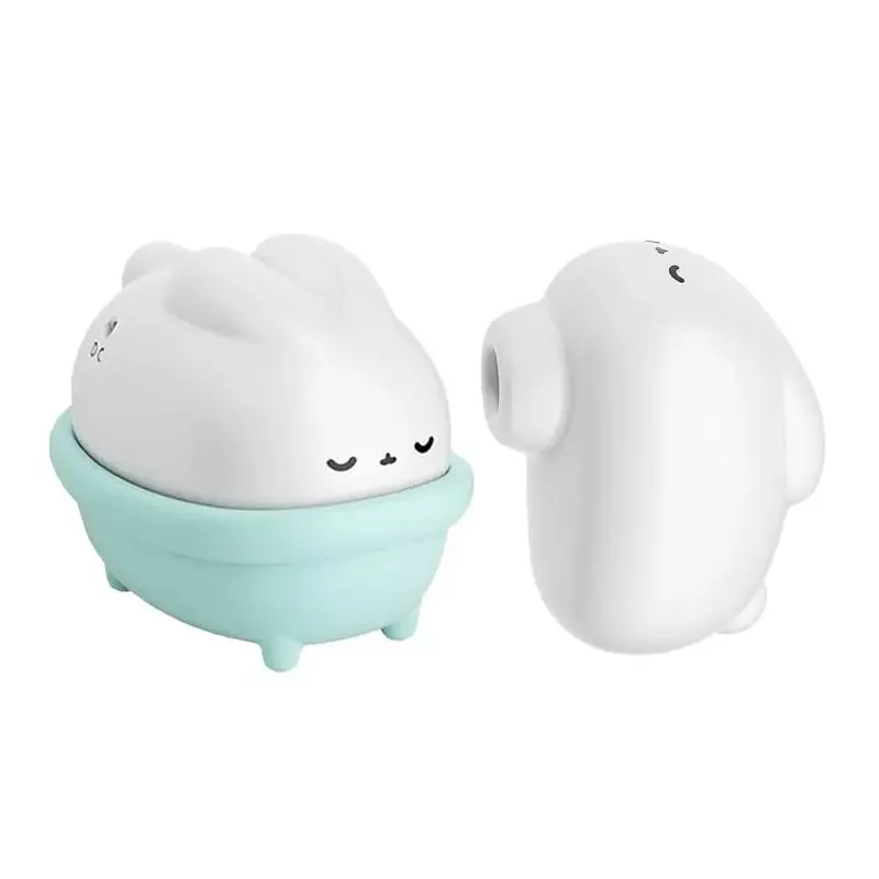 ไข่สั่นนวดกระต่ายน่ารักหี Clit Sucking Vibrator G-Spot Clitoral Stimulator USB ชาร์จของเล่นสำหรับผู้ใหญ่