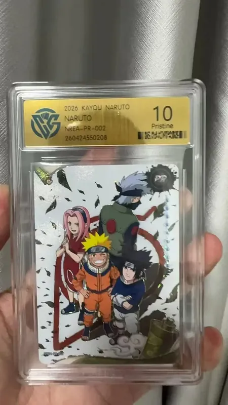 Karta Naruto wersja angielska PR-001PR-002 PRISTINE-10.0 Autentyczna karta oceny KAYOU — image 4