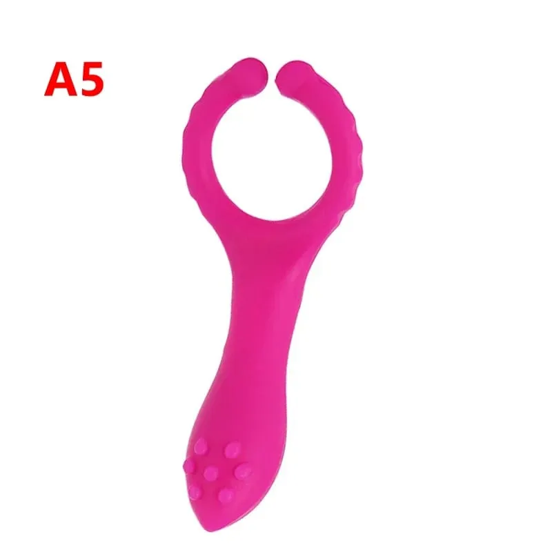 Double Vibrating Cock Ring Vibrator Male Time Delay Dual Ring Penis Sex Toys For Men Prolonging Climax Erotic Adult Sex Products — image 10