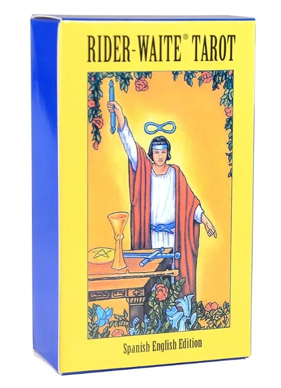 Englisch/Spanisch Version Klassiker The Rider Tarotkarte Vorhersage Weissagung Brettspiel Spielzeug Urlaubsspiele Waite Tarot Deck Booklet