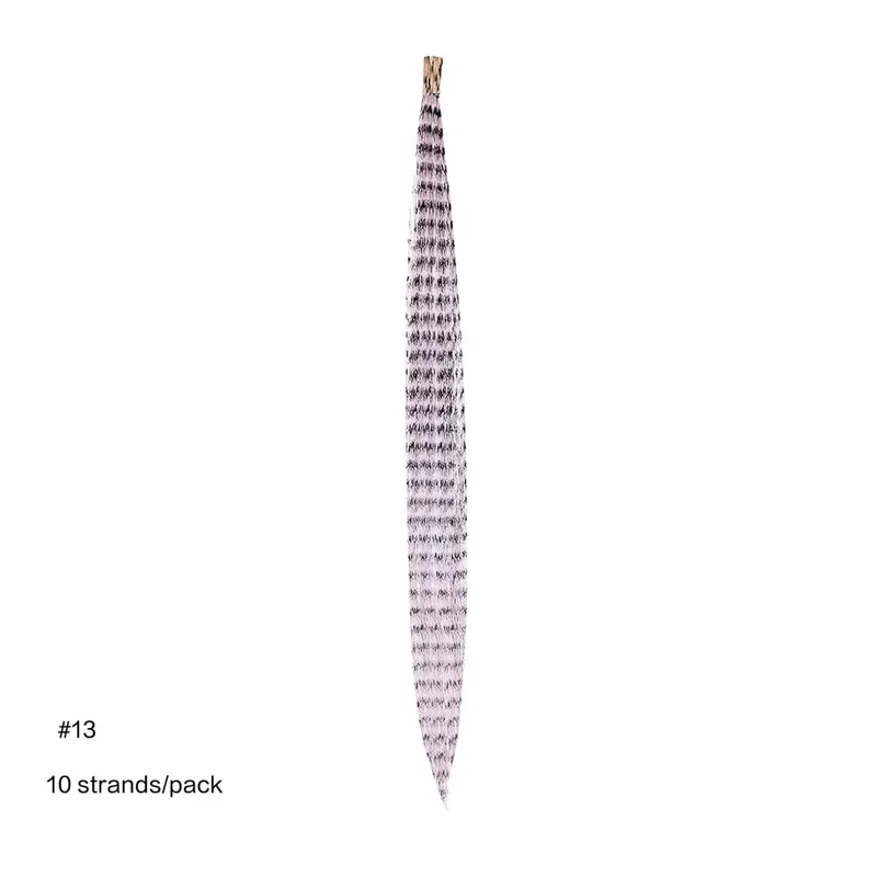 Extensions de cheveux synthétiques colorées I Tip, 10 racines/paquet, postiche 16 pouces, accessoires capillaires pour femmes et filles, utilisation quotidienne en fête — image 21