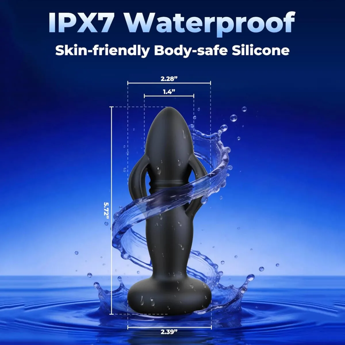 3-in-1 telescopico ed espandibile giocattoli anali butt plug massaggiatore prostatico plug anale vibratore giocattoli del sesso maschile IPX7 spinta impermeabile — image 6