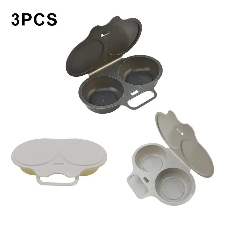 Plastic Microwave Oven Egg Cooking Mold Kitchen Cooking Mold Egg Poacher Kitchen Gadgets Fried Egg Tool Cute Diy Toast Bread — image 10