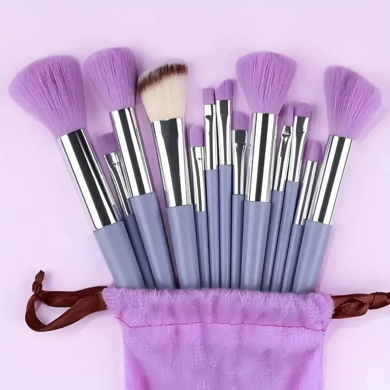 14 pièces éponge de maquillage mélangeur cosmétique beauté oeuf fond de teint éponges bouffées de poudre accessoires de maquillage outils de maquillage pour femmes — image 17