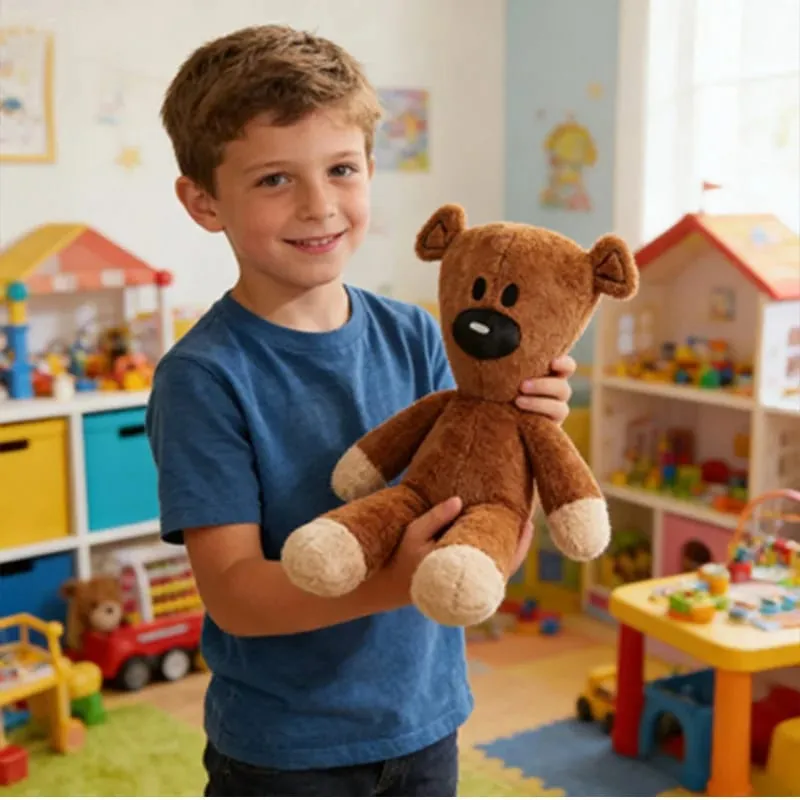 27cm Fun Mr Bean Teddy Bear Plush Toy Stuffed Animals Cute Coffee Bear Baby Stuffed Doll Mini Pillow Decor Soft Children Birthda — image 5