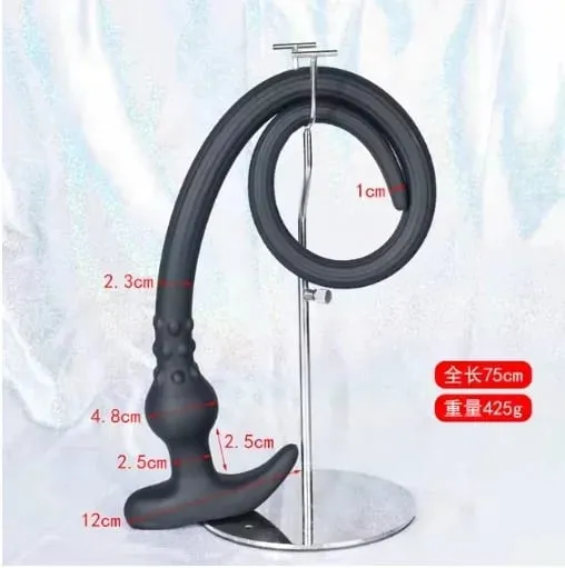 Super Long Anal Plug Whip Silicone Wearable Butt Plug Hollow Enema Vaginal Cleaning Dildos Deeper 18+ Adult Sex Toys for Couples — image 9