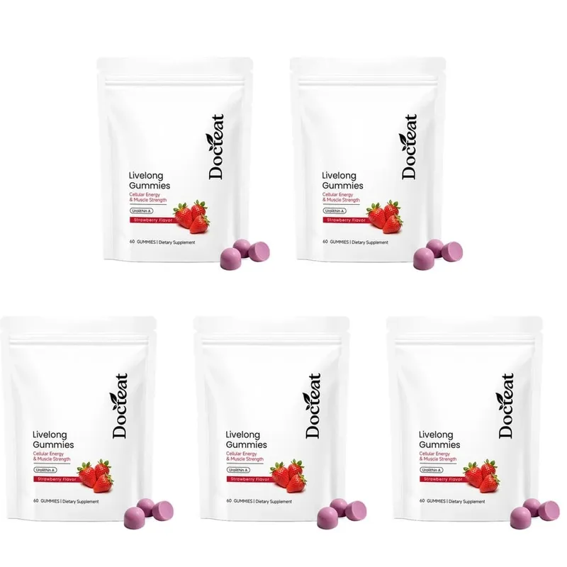 Docteat Urolithin A Gummies Muscle Vitality Support Cellular Energy Mitochondrial Health Daily Wellness Supplement 60 Gummies — image 11