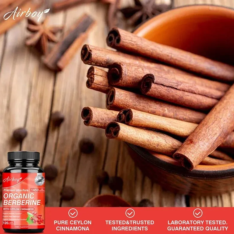 Berberine Capsules - Supports Cardiovascular Health Immune Function Metabolism and Healthy Weight Management — image 4