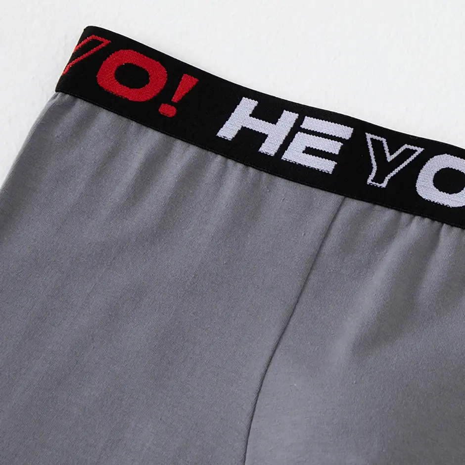 4 Piece Set Of Men's Cotton Comfortable Soft And Versatile Underwear Plus Size Casual Boxer Shorts Sports Cycling Base Shorts — image 6