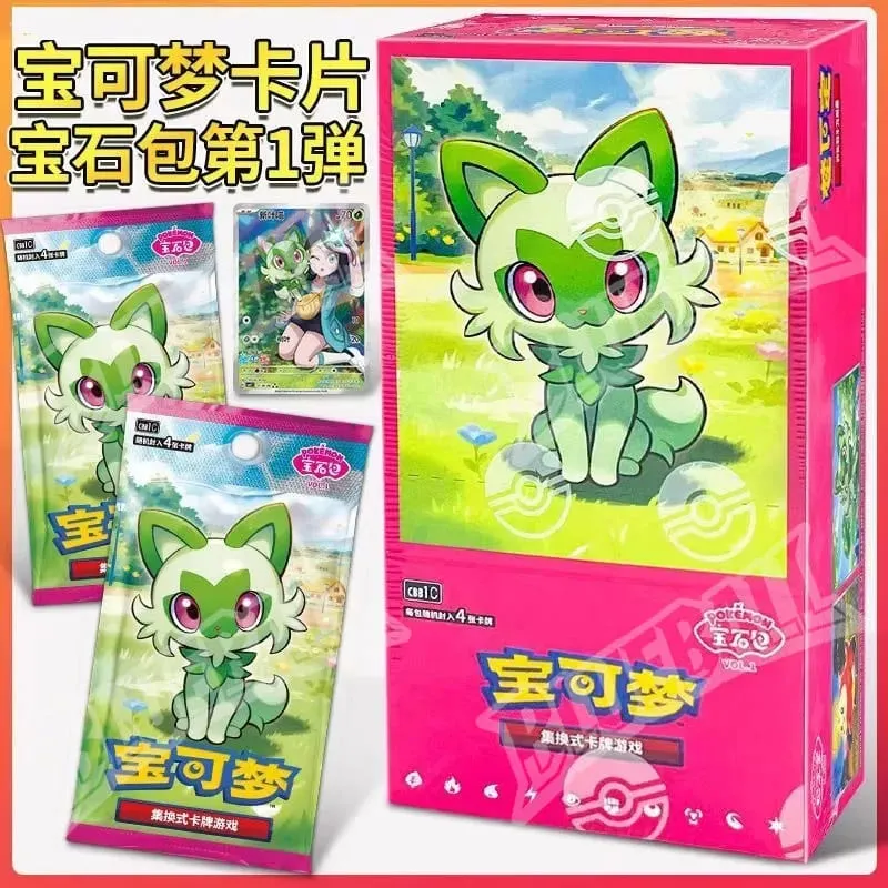Pokemon asal Scarlet Violet Gem Pack Vol6 Kotak Nipis TCG Collectible Battle Kad Dagangan Hadiah Mainan Versi Cina Ringkas — image 10