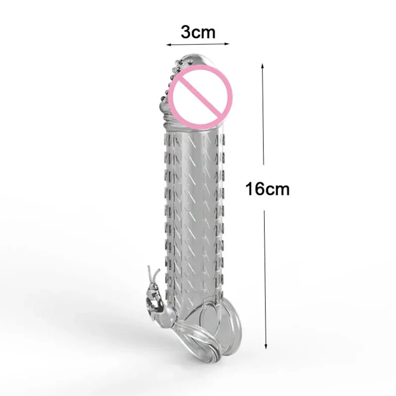 Realistic Penis Extension Cock Sleeve Reusable Silicone Penis Enlarger Delay Condoms For Men Dildo Enhancer Sex Toys Erotic Shop