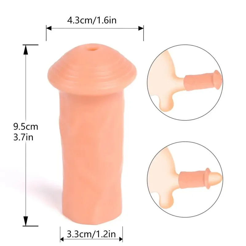 Có Thể Tái Sử Dụng Dương Vật Vòng Bao Quy Đầu Corrector Trì Hoãn Xuất Tinh Silicone Gà Trống Vòng Dick Tăng Kích Thước Nam Khiết Tịnh Lồng Đồ Chơi Tình Dục Cho Nam — image 7