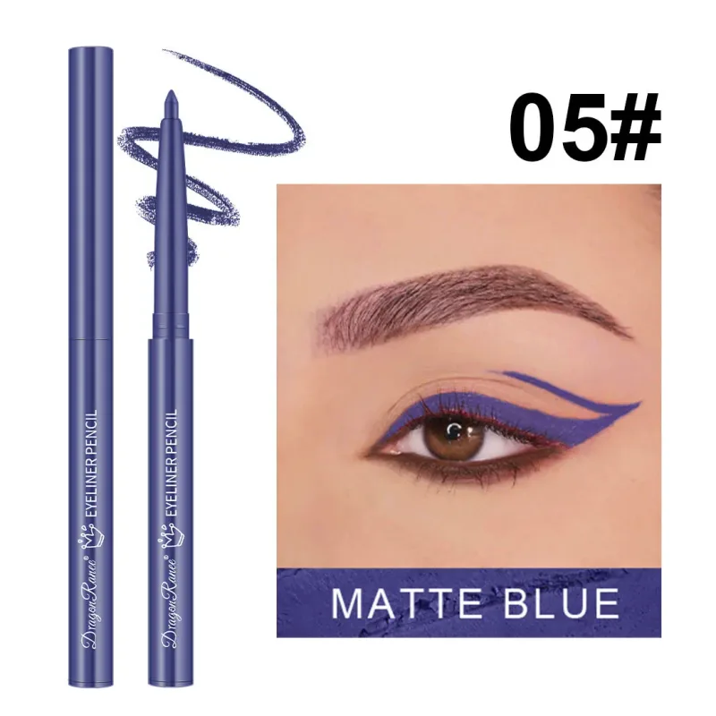 กันน้ำสีดำสีน้ำตาลอายไลเนอร์เจลดินสอ Matte Smooth Quick แห้งสวมใส่ง่าย Pearlescent อายแชโดว์ Eye Liner ปากกาแต่งหน้าสำหรับดวงตา — image 12