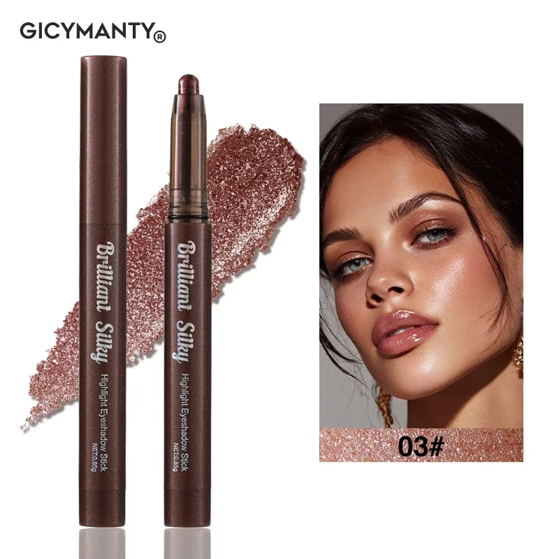 Sparkle Eyeshadow Stick Highlight Eye Pencil Shimmer Pearl Długotrwały wodoodporny, wielofunkcyjny makijaż oczu Beauty — image 10