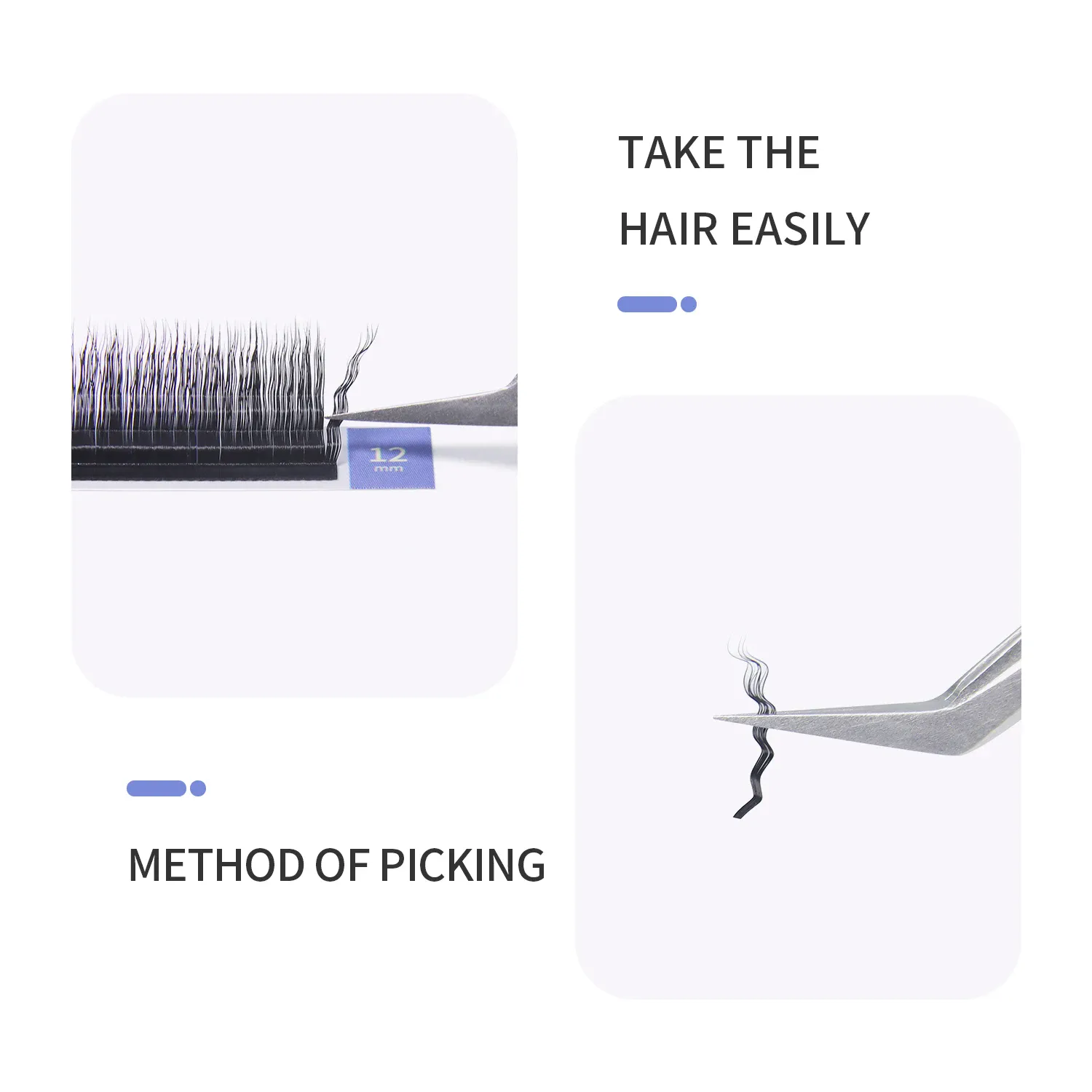 3D CURLY ขนสัตว์ขนตา Curl CAT EYE ขนตาหนาหนา Fasle ขนตาธรรมชาติยาว Handmade Eye Lashes EXTENSION