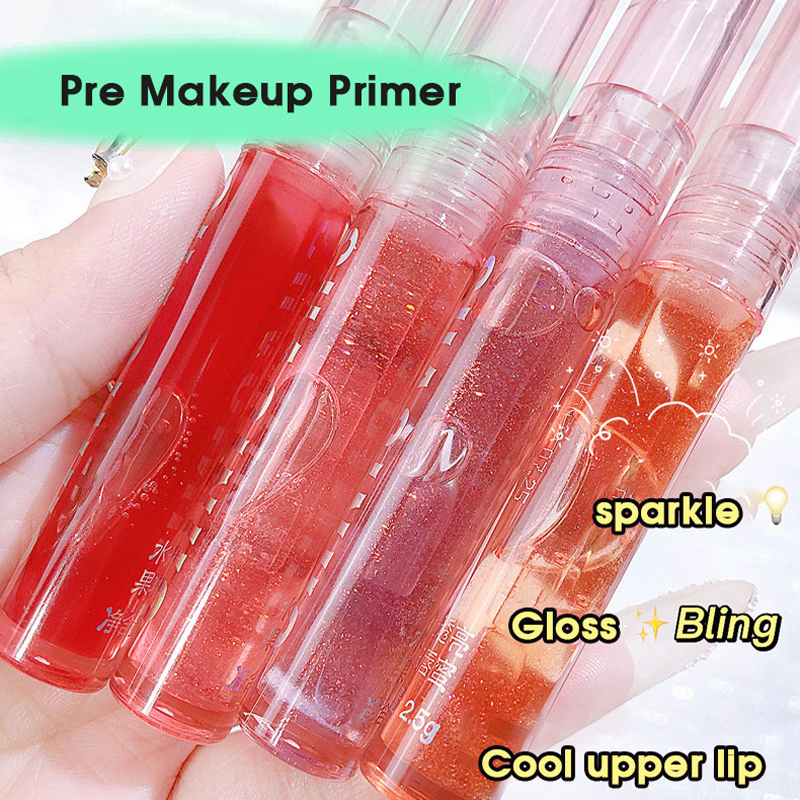 Conjunto de quatro pacotes de brilho labial caixa de brilho de água gelatinoso brilho labial hidratante lábios de vidro não é fácil de colar no copo — image 4