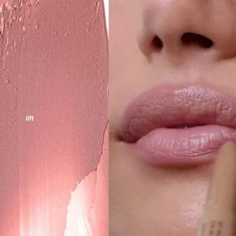 Pen Bentuk Bibir Peptida Pelapik Bibir Pelembap Bibir Blam Tahan Lama Pensil Pensil Gincu Rouge Beg Penyimpanan Makeup