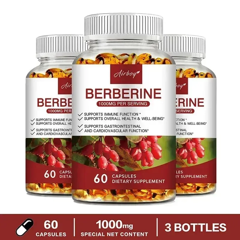 Berberine Capsules - Support Overall Health and Immune Function Promote Digestion Enhance Energy Anti-oxidant and Anti-aging — image 10
