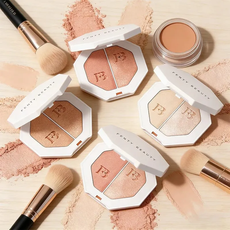 Fenty Beauty Multi-สี Contour Stick คอนซีลเลอร์ Facial 3D Diamond Highlight ไม่ซีดจาง Water GLOSS Lip Glaze GLOSS เครื่องสำอาง — image 3