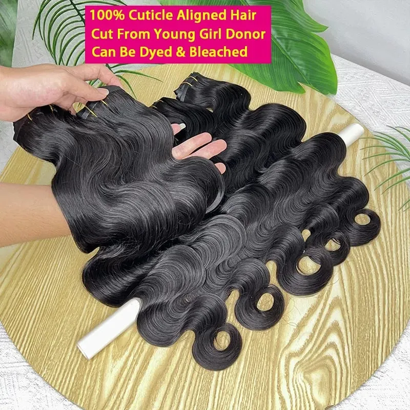 Klip Gelombang Badan dalam Sambungan Rambut 100% Rambut Manusia Pakan Ganda Klip PU Tidak Kelihatan Dalam Rambut Rambut Dara Mentah Kepala Penuh 7 Keping/Set — image 4