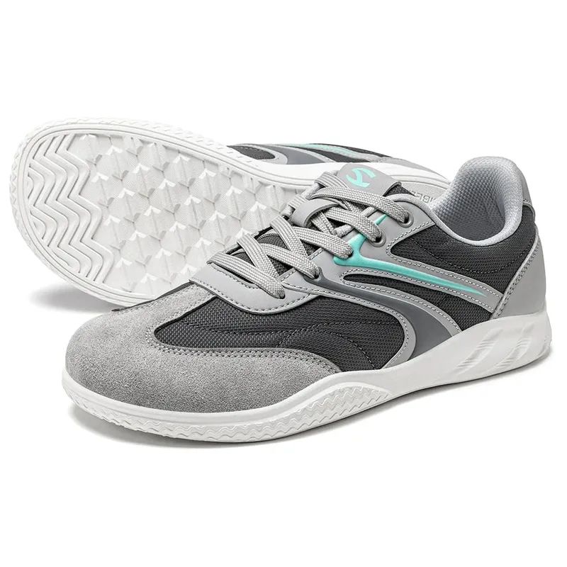 Barfuß-Schuhe mit breiter Breite, Unisex, Kunstleder, minimalistische Sneakers, Schnür-Retro-Wanderschuhe für Damen und Herren — image 10
