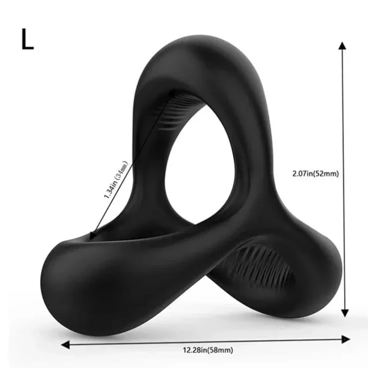 Gà Trống Nhẫn Silicone Bóng Miếng Dán Trì Hoãn Xuất Tinh TPE Dương Vật Nhẫn Cho Nam Đồ Chơi Tình Dục Có Thể Điều Chỉnh Tinh Dịch Vòng Khóa SM Dương Vật tay Áo — image 20