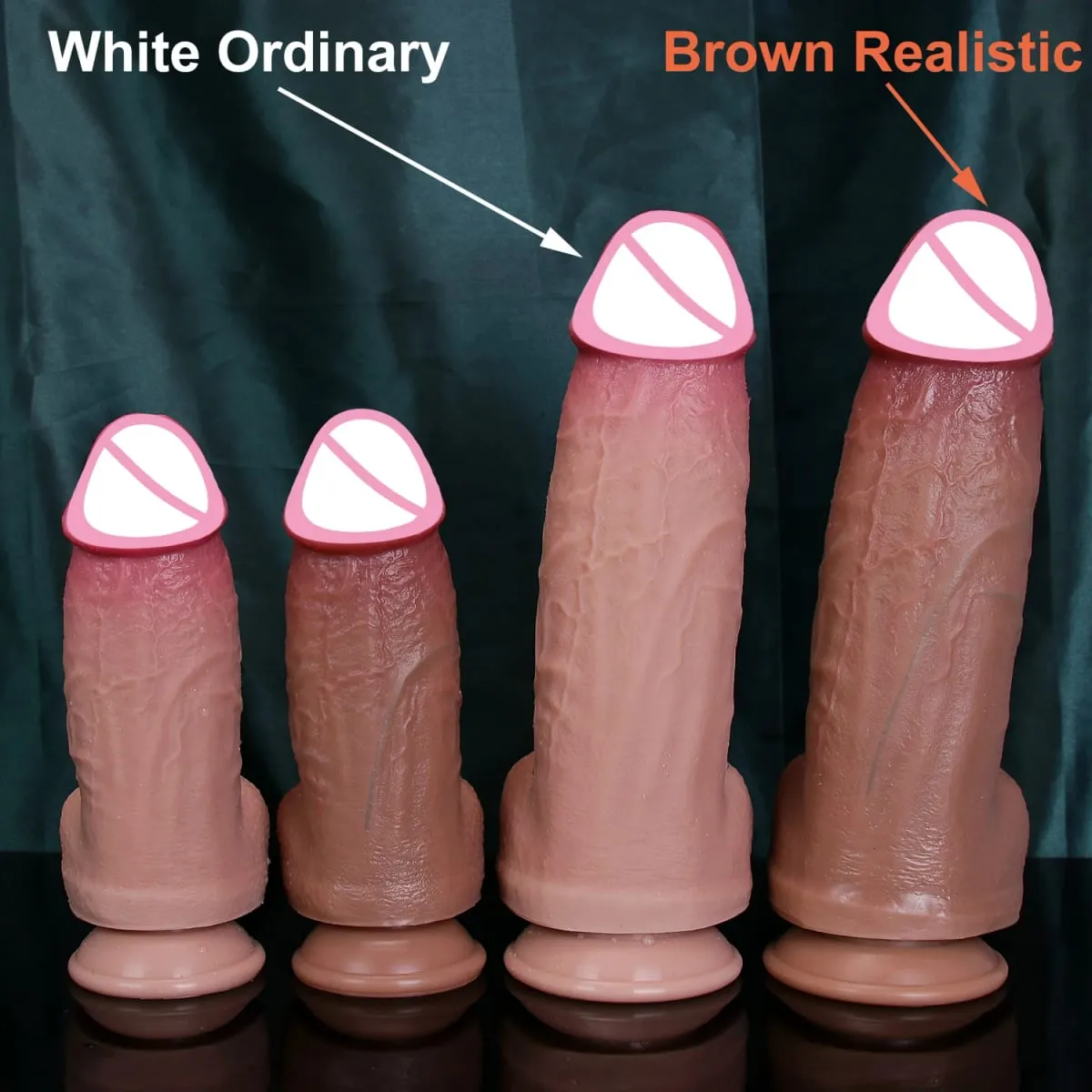 Morbido realistico enorme dildo spesso sensazione di pelle ventosa in silicone pene grande giocattolo del sesso anale per donna uomo coppie masturbazione cazzo — image 2