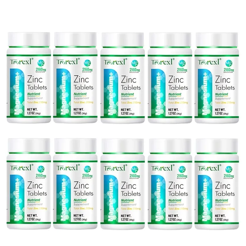 Le meilleur supplément de magnésium et de zinc, 60 comprimés, augmente la vitalité et la santé immunitaire — image 11