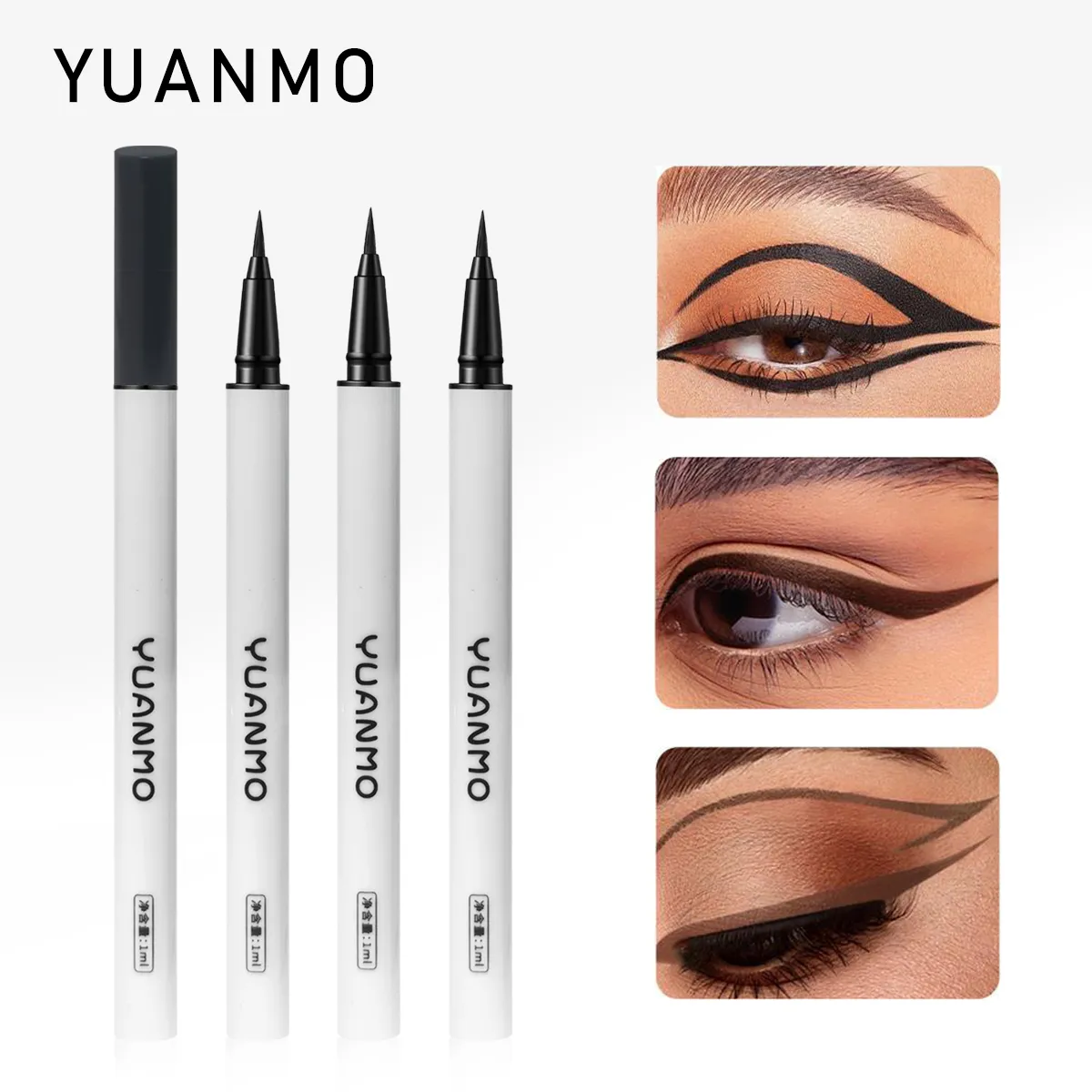 Stylo eye-liner liquide, finition lisse et mate, longue durée, résistant à l'eau et aux taches, maquillage pour les yeux, produit cosmétique — image 4