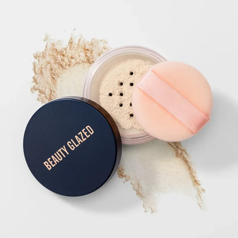 Face Makeup Set Primer+Loose Powder Oil-Control Waterproof Long Lasting Invisible Pore Smooth Setting Powder