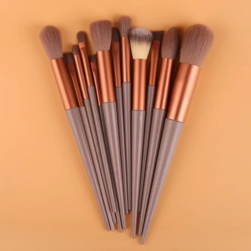 Ensemble de pinceaux de maquillage, 13 pièces, ombre à paupières, fond de teint, poudre cosmétique, mélange de Blush, outils de maquillage de beauté pour débutants