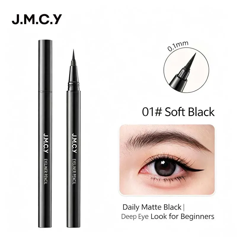 1 ชิ้นสีดำ Eye Make-up Liquid Eyeliner Lasting กันน้ำไม่ซีดจางเครื่องมือแต่งหน้าความงาม Quick Dry Non Halo Dye อายไลเนอร์