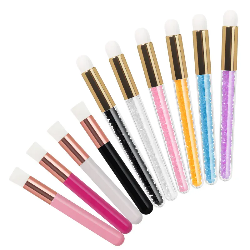 Neue Kristall Wimpern Reinigung Pinsel Augenbraue Gesicht Reinigung Nase Mitesser Tiefen Waschen Lash Shampoo Pinsel Schönheit Make-Up-Tool — image 5