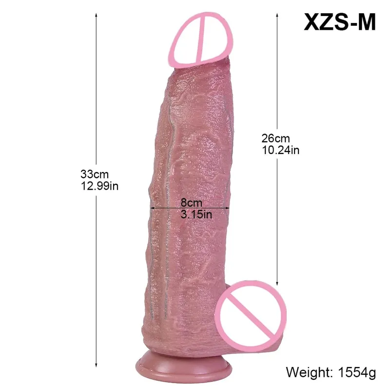 9.8cm Diam New Models Realistic Dildo Soft Silicone Penis with Suction Cup Lifelike Sex Toys for Women Vaginal Anal Masturbation