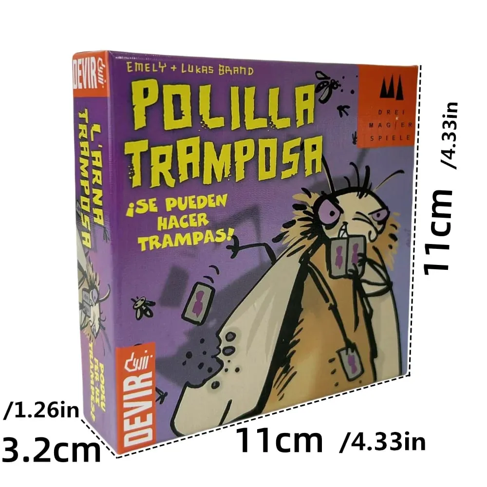 2026 Mogel Motte Polilla cartes jeu de société Devir-jeu de papillon de nuit tricheur/Royal Xiaoqiang cartes de papillon de triche