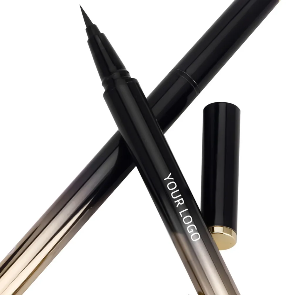 Crayons Eyeliner noirs Ultra fins et durables, imperméables, résistants à la transpiration et aux taches, maquillage de marque privée — image 4