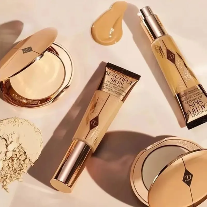 Charlotte Tilbury Liquid Foundation Cushion Foundation Setting Spray Pressed Powder Concealer Φυσικό ενυδατικό άψογο μακιγιάζ — image 5