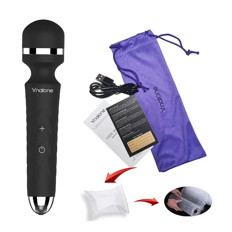 Nalone Krachtige Vibrator Optioneel 3 Nozzles USB Opladen Toverstaf AV Vibrator Stimulator Trillingen Dildo Volwassen 18+ Vrouwen Seksspeeltje