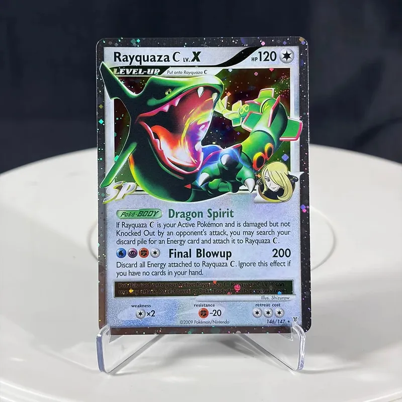 Karty proxy Seria EX Rayquaza Złota gwiazda Charizard Gengar Pikachu Hobby Hobby Kolekcje Kolekcja gier Karty Anime — image 8