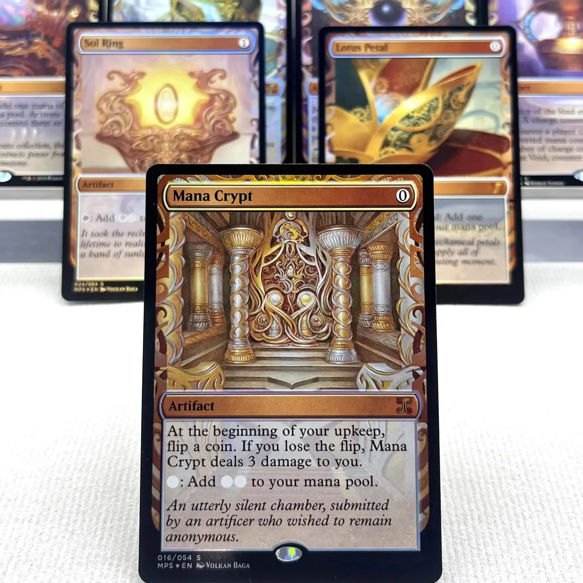 MPS FOIL2-01 Tarjetas TCG para Home Play Proxy Sol Ring Mana Crypt Mox Opal the Mana Vault Chrome Mox Sword of — image 1