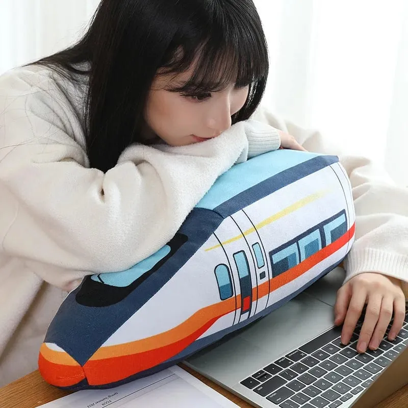 Trasporto pubblico colorato peluche cuscino imbottito escavatore moto serbatoio aereo divano decorazione della stanza cuscino uomini presenti — image 6