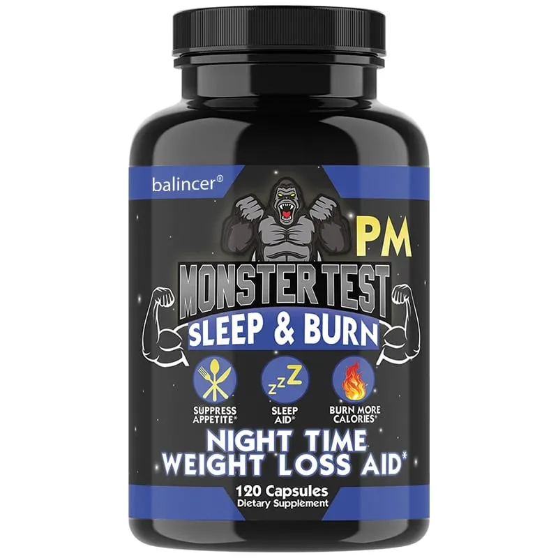 Suplemen Pembakar Lemak Malam Hari - dengan Ekstrak Tumbuhan Alami & Pengelolaan Berat Badan Magnesium Seng Unisex — image 8