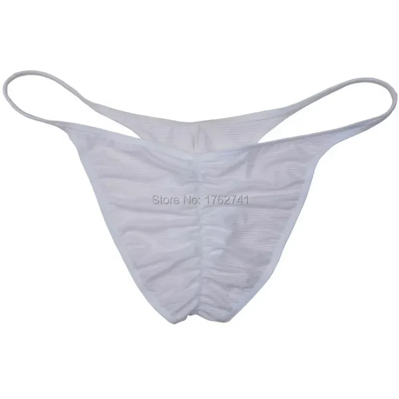Men Brazilian Bikini Brief Pucker Bikinis Underwear Mini Trunks Slip Homme Ice Silk Cheeky Shorts Briefs — image 9