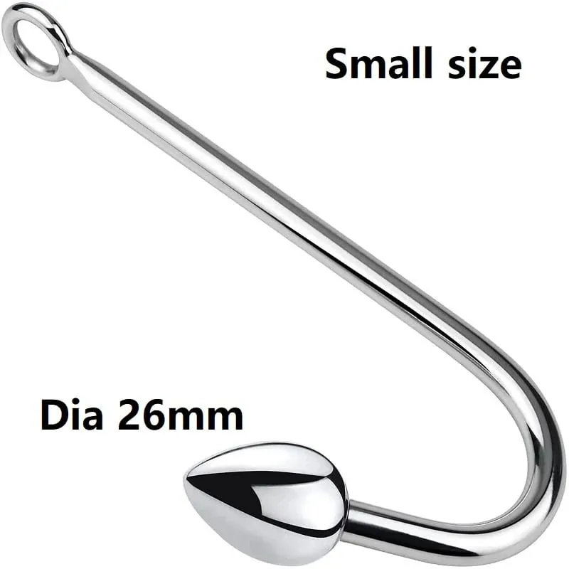 Kecil Menengah Besar 3 Bola Set Logam Anal Kait Manik-manik Kepala Butt Plug Dilator Pijat Prostat Masukkan Mainan Seks Bdsm untuk Pria