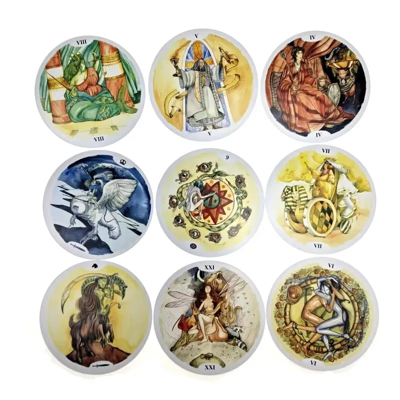 Cartes de Tarot cercle de vie, nouveau Style, plate-forme de guidage PDF, divertissement de Divination, jeu de société, vente en gros, 78 pièces — image 3