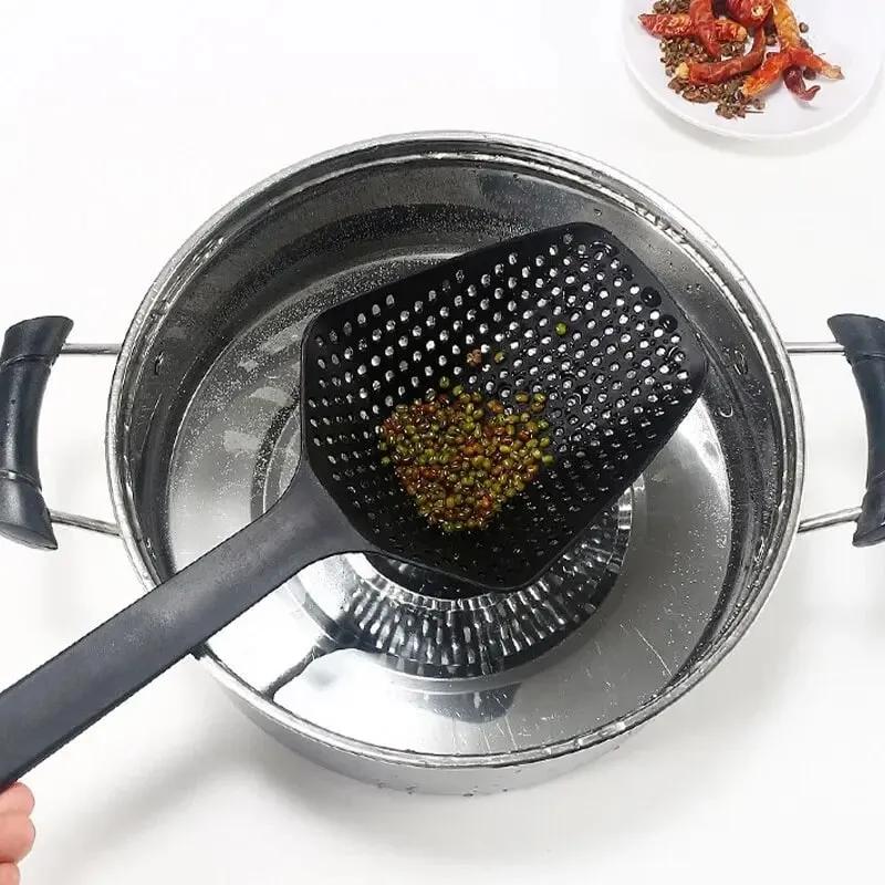 Cucchiaio colino grande imbuto colino per alimenti fritti filtro per l'acqua per alimenti vegetali utensili da cucina portatili per la cucina domestica — image 5