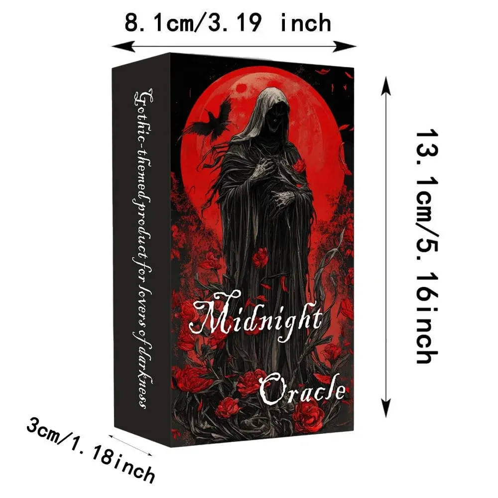 Midnight Oracle Card Deck Gothic Dark Fantasy-temakort inkluderer papirinstruktioner perfekt til entusiaster og samlere — image 2