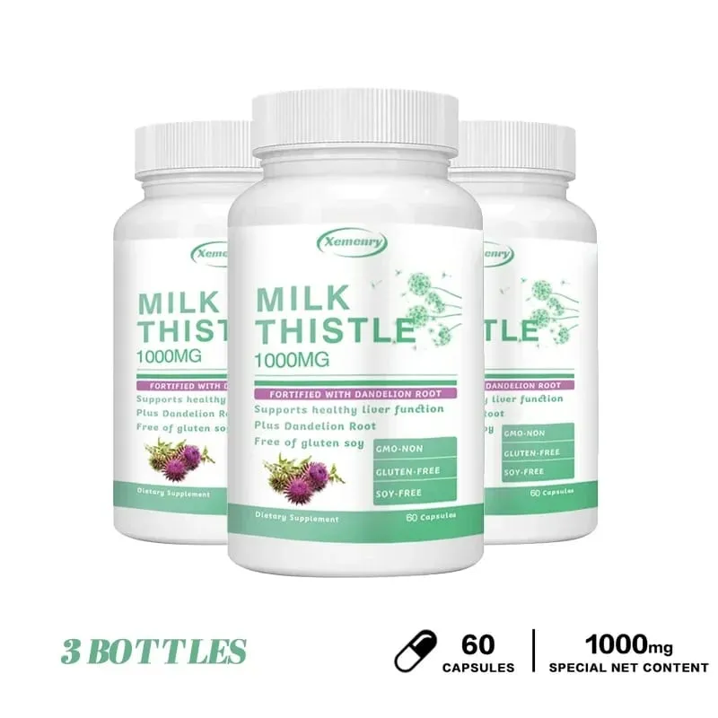 Leber-Entgiftungsreinigung – mit Mariendistel – verbessert die Leberfunktion, unterstützt den Fettstoffwechsel, Antioxidans – 120 Kapseln — image 11