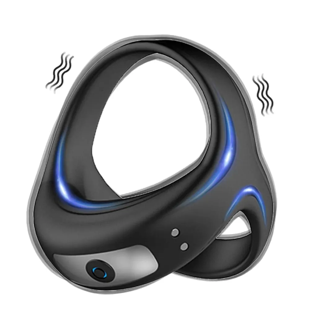Leistungsstarker Vibrator-Penisring für Männer, Verzögerung der Ejakulation, Penisring, Sexspielzeug, Schloss, Penisring, Cockring für Erwachsene, männliche Sexartikel ab 18 Jahren — image 1